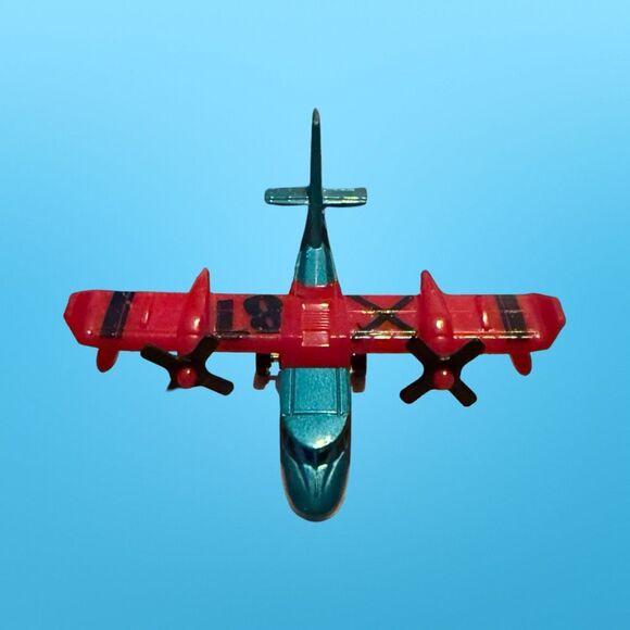 Matchbox Diecast #87 Black Helicopter Stunt Plane & Sky Buster Airplanes B14 - Picture 2 of 10